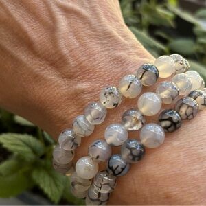 Gorgeous Dragon Vein Crystal Handmade Bracelets